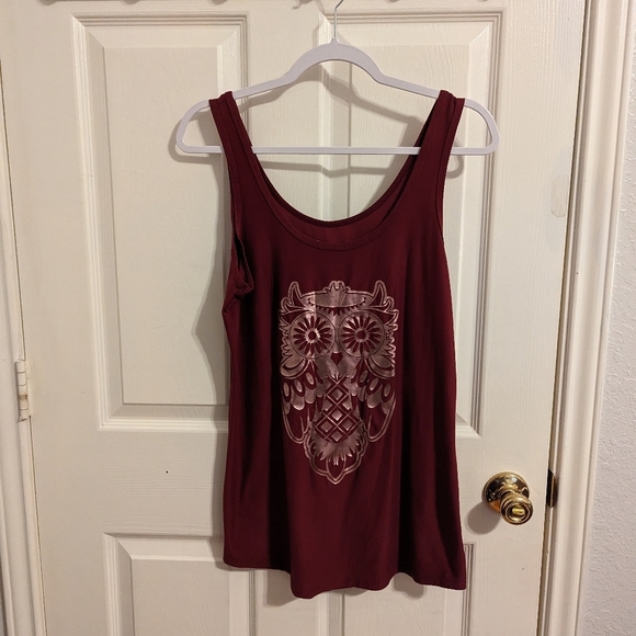 🌟3 for $15 No Boundaries Women's Owl Tank Top - Picture 3 of 8